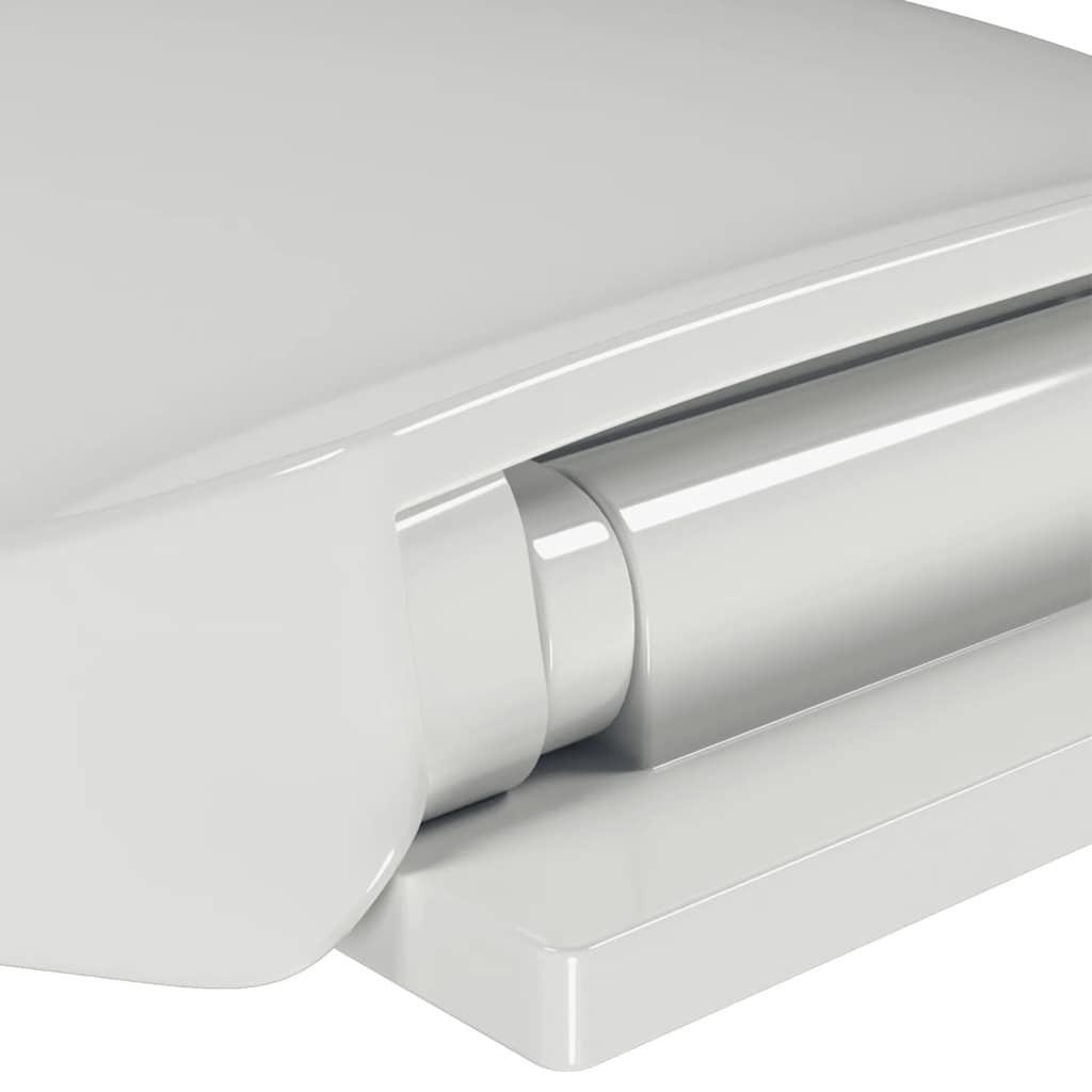 fehér ovális WC-ülőke lassan csukódó fedéllel