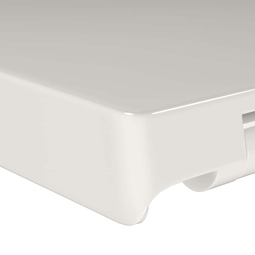 fehér szögletes gyorskioldó WC-ülőke lassan csukódó fedéllel