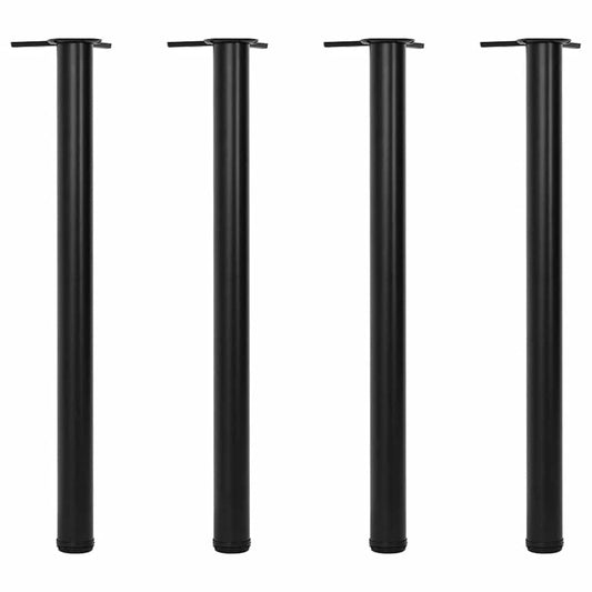 4 db állítható magasságú fekete asztalláb 870 mm