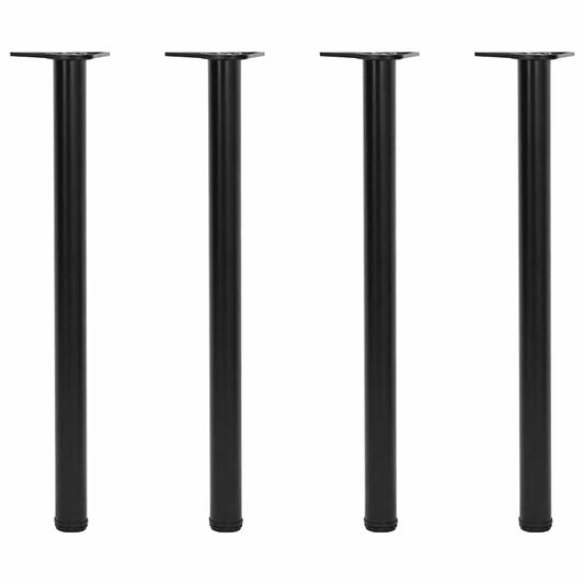4 db állítható magasságú fekete asztalláb 870 mm