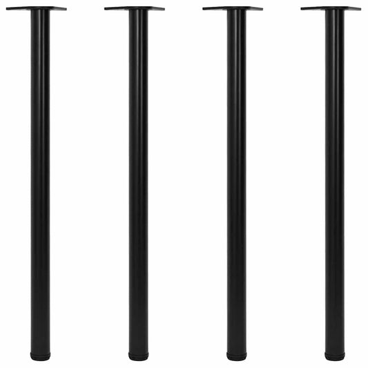 4 db állítható magasságú fekete asztalláb 1100 mm