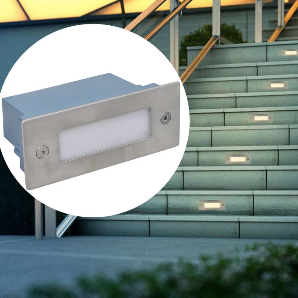 2 db süllyesztett LED lépcsőlámpa 44 x 111 x 56 mm