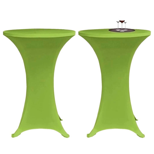 2 db 70 cm zöld nyújtható asztalterítő