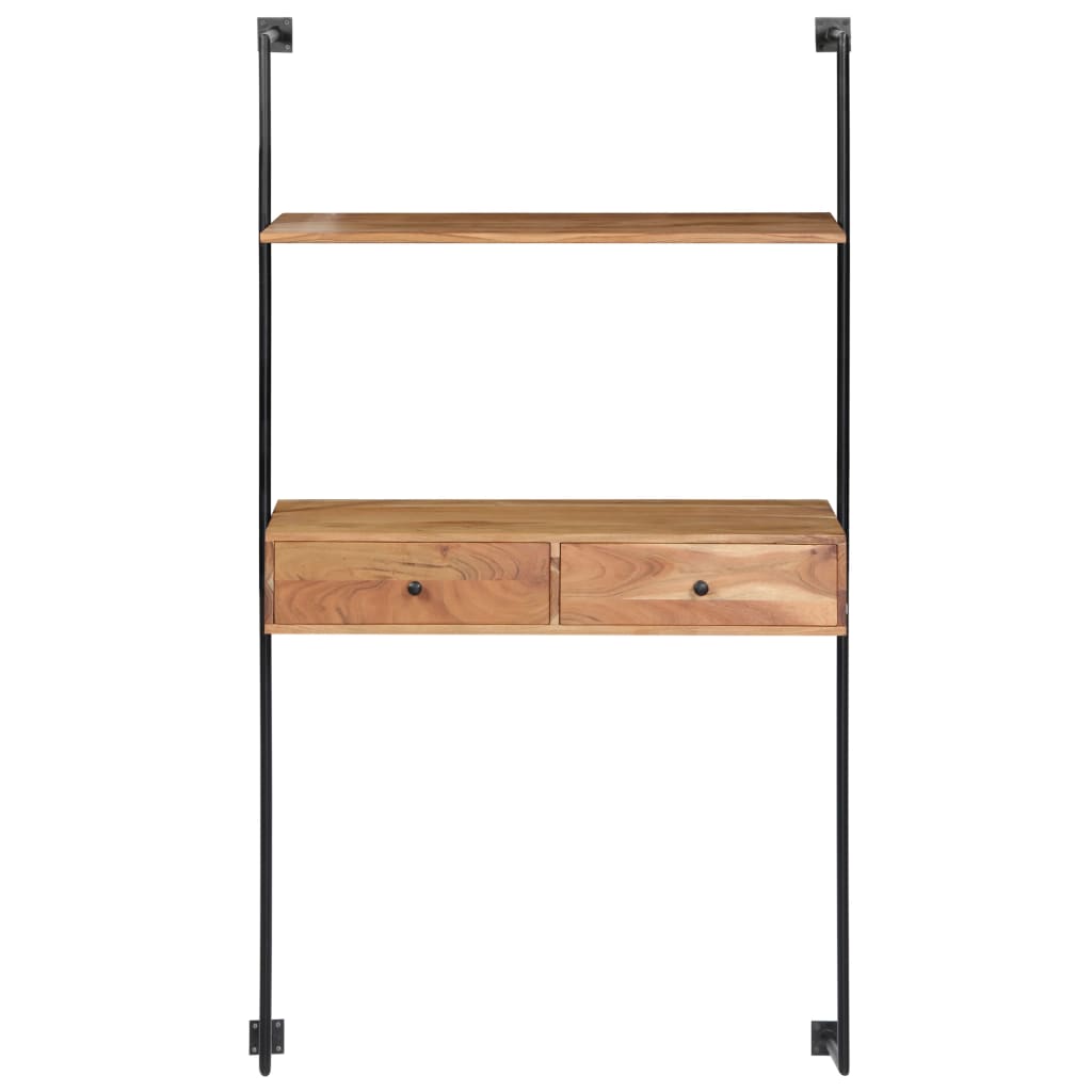 tömör akácfa fali pult 90 x 40 x 170 cm