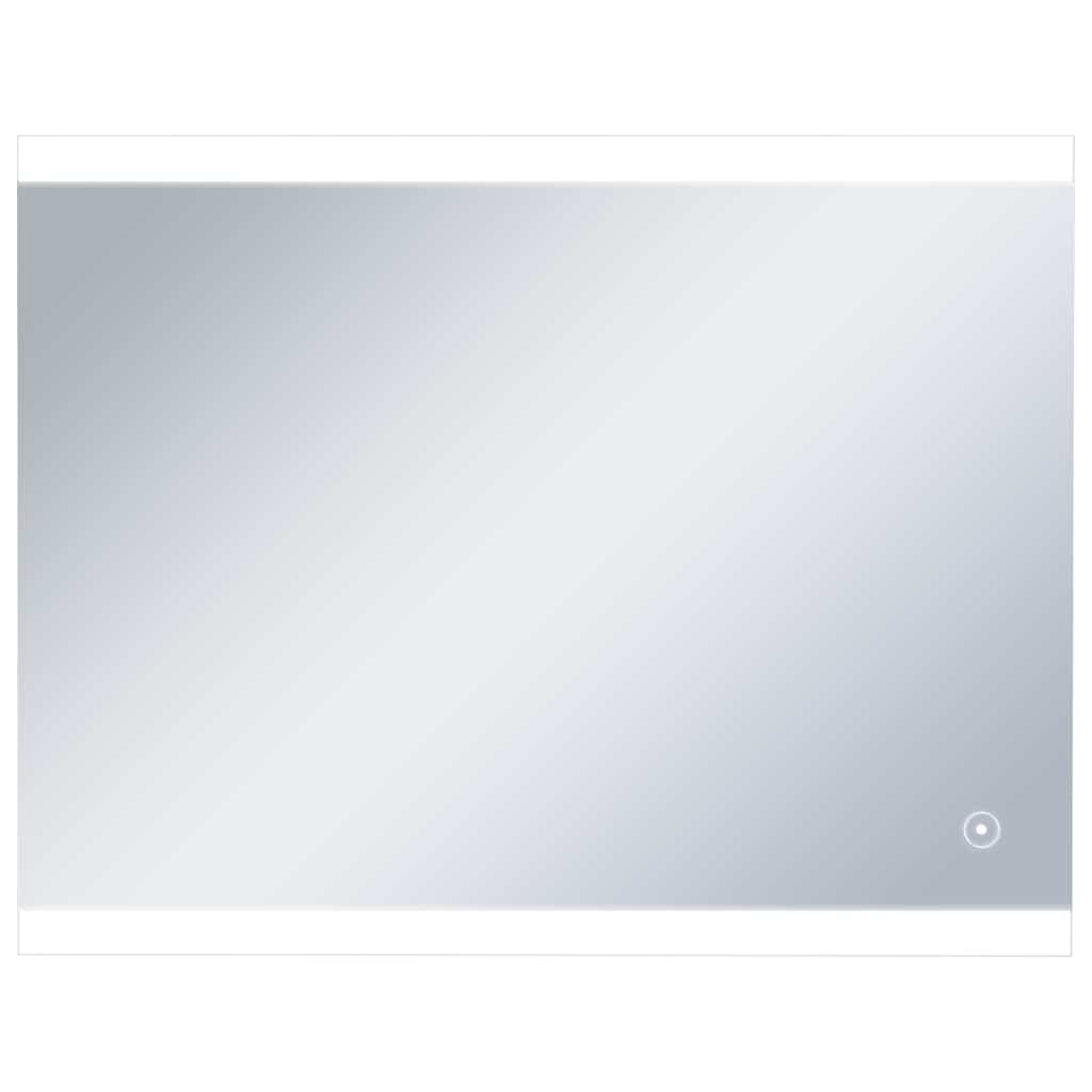 LED-es fürdőszobai falitükör érintésérzékelővel 80 x 60 cm