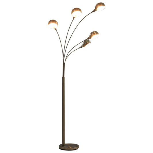 ezüst állólámpa 200 cm 5 db E14 típusú foglalattal