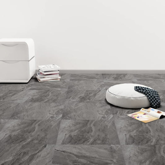 fekete öntapadó PVC padló burkolólap mintával 5,11 m²