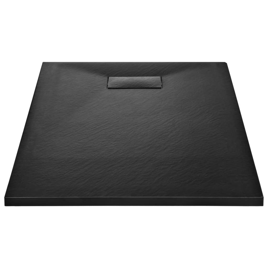 fekete SMC zuhanytálca 100 x 80 cm