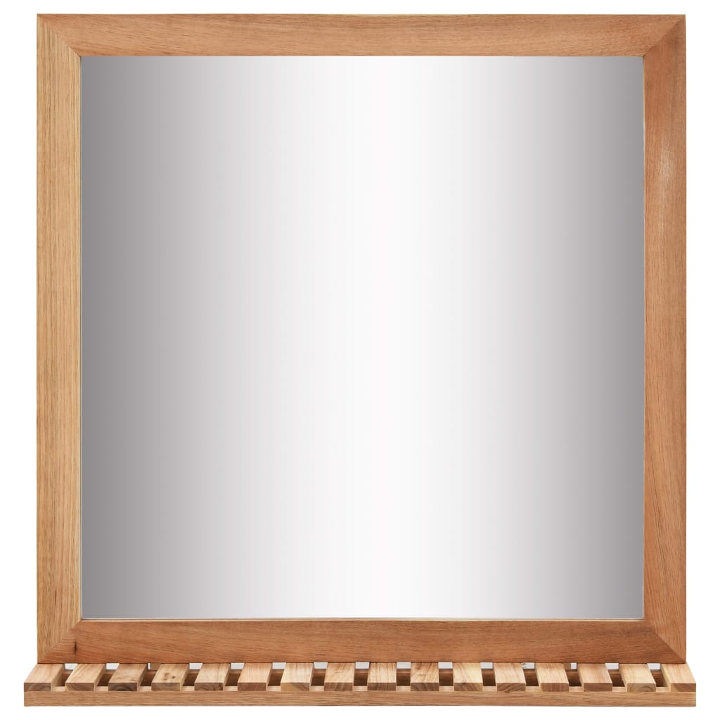 tömör diófa fürdőszobai tükör 60 x 12 x 62 cm