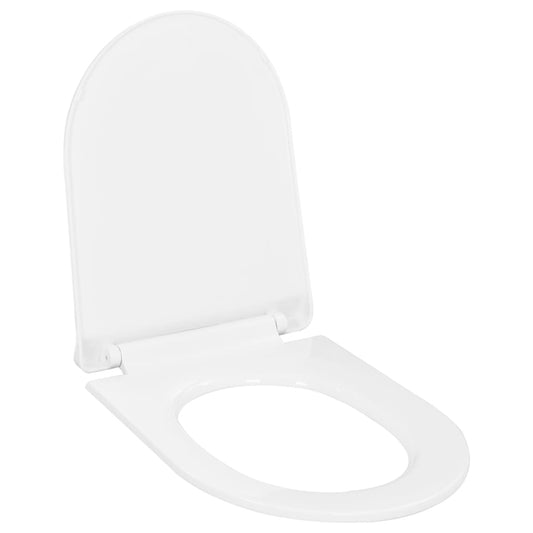 fehér gyorsan szerelhető WC-ülőke lassan csukódó fedéllel