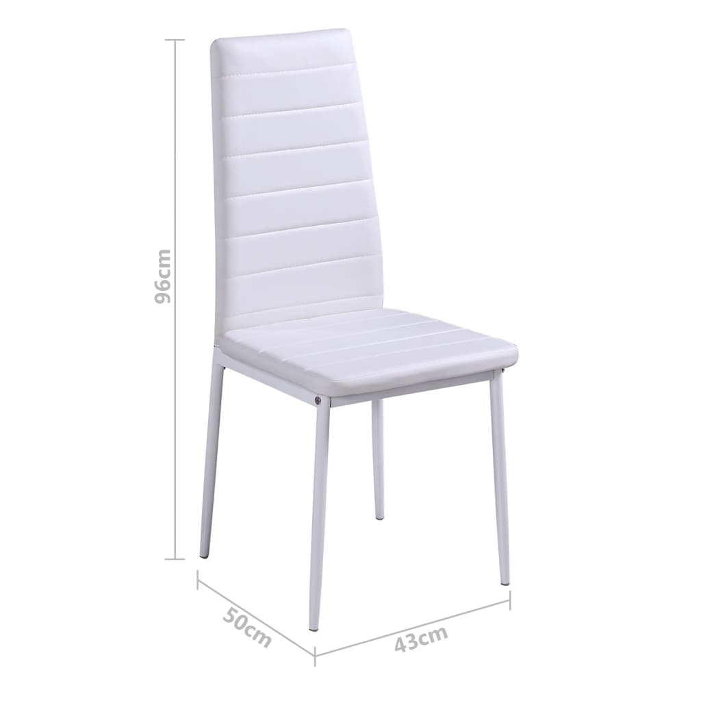 7 darabos étkezőasztal szett fekete-fehér