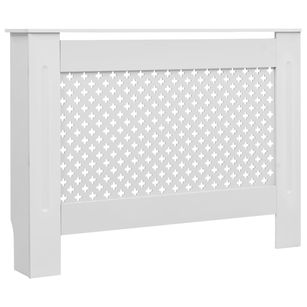 fehér MDF radiátorburkolat 112 x 19 x 81,5 cm