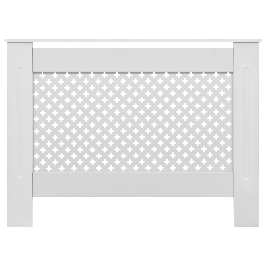 fehér MDF radiátorburkolat 112 x 19 x 81,5 cm