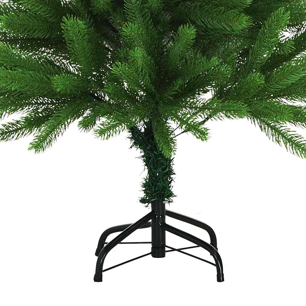 zöld műkarácsonyfa élethű tűlevelekkel 120 cm