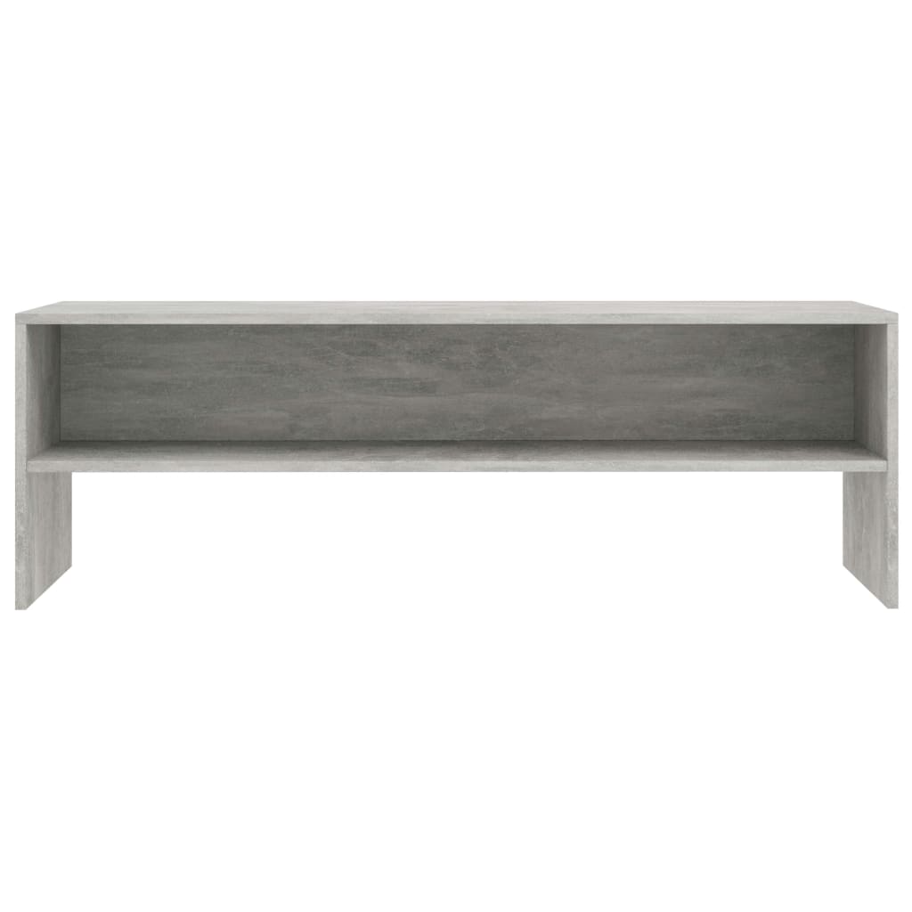 betonszürke szerelt fa TV-szekrény 120 x 40 x 40 cm