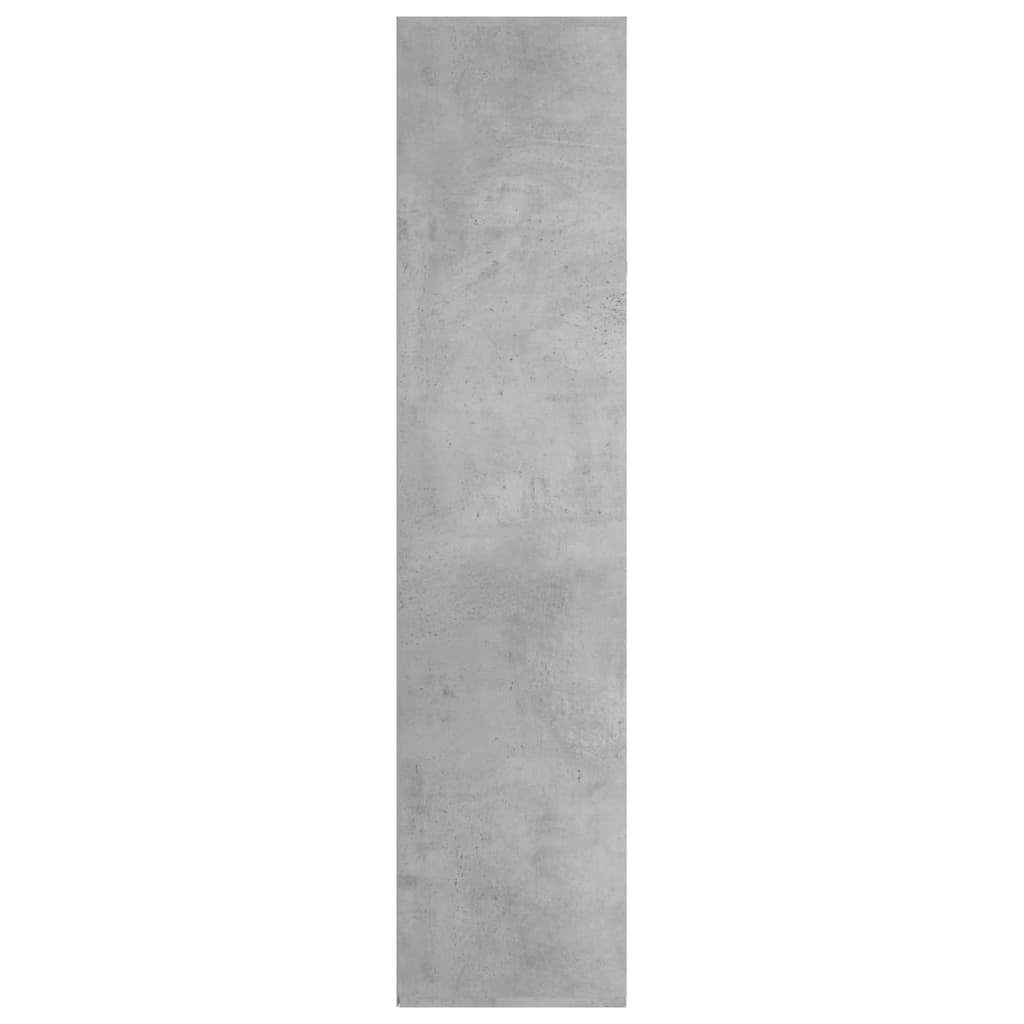 betonszürke szerelt fa könyv-/tálalószekrény 66 x 30 x 130 cm