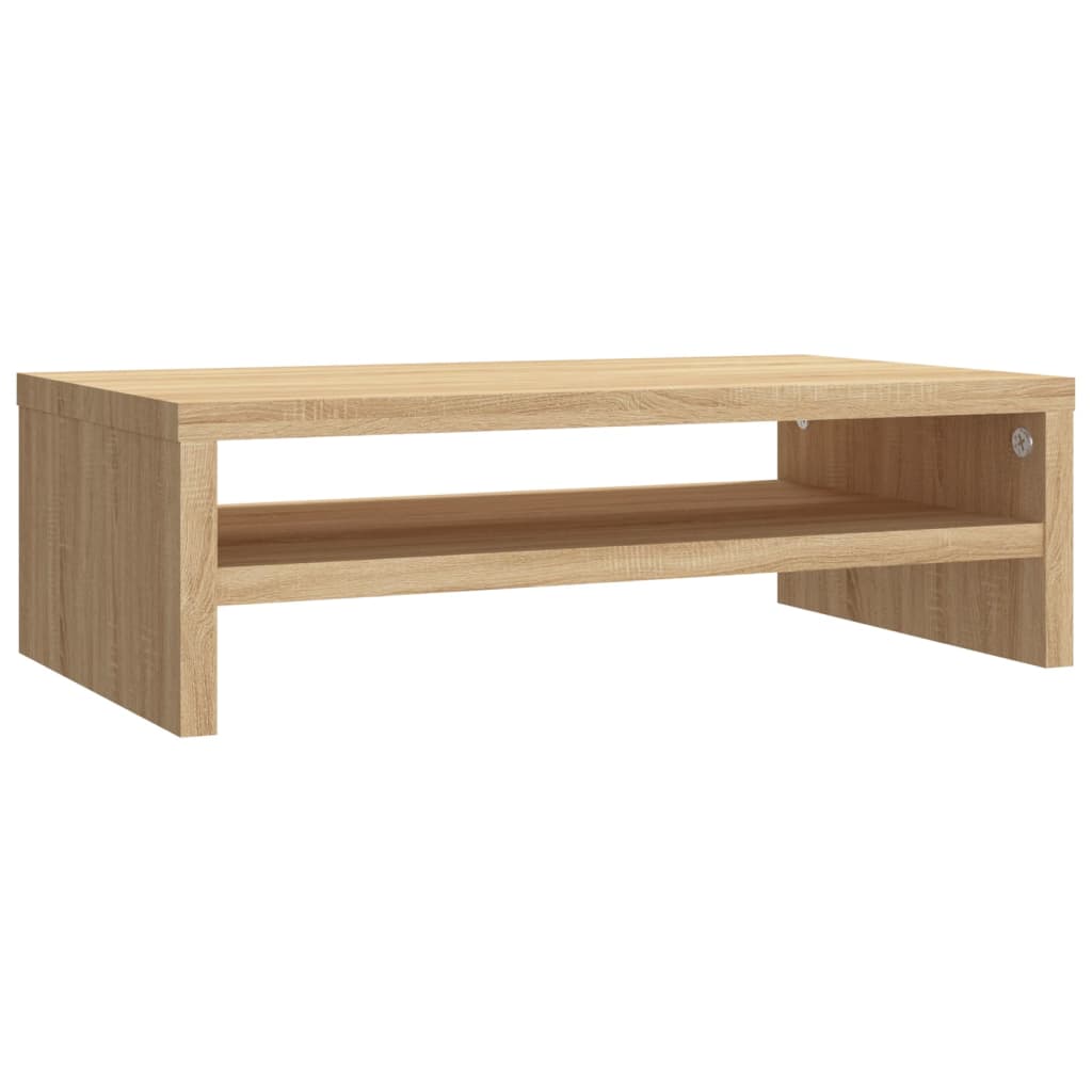 sonoma tölgy színű szerelt fa monitorállvány 42 x 24 x 13 cm