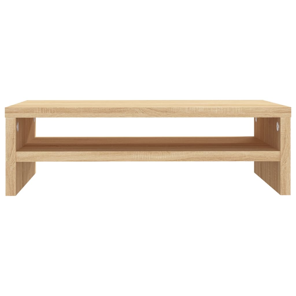 sonoma tölgy színű szerelt fa monitorállvány 42 x 24 x 13 cm