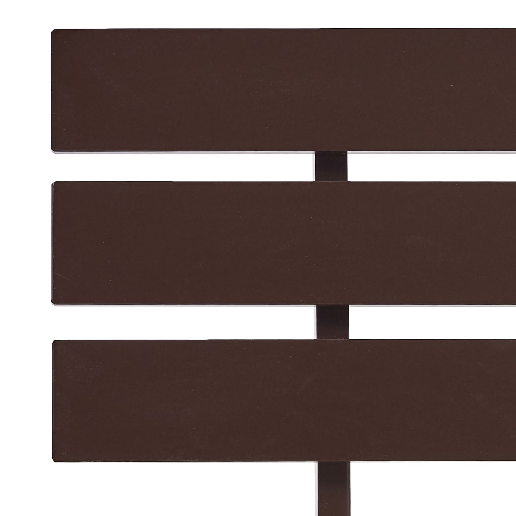 sötétbarna tömör fenyőfa ágykeret 100 x 200 cm