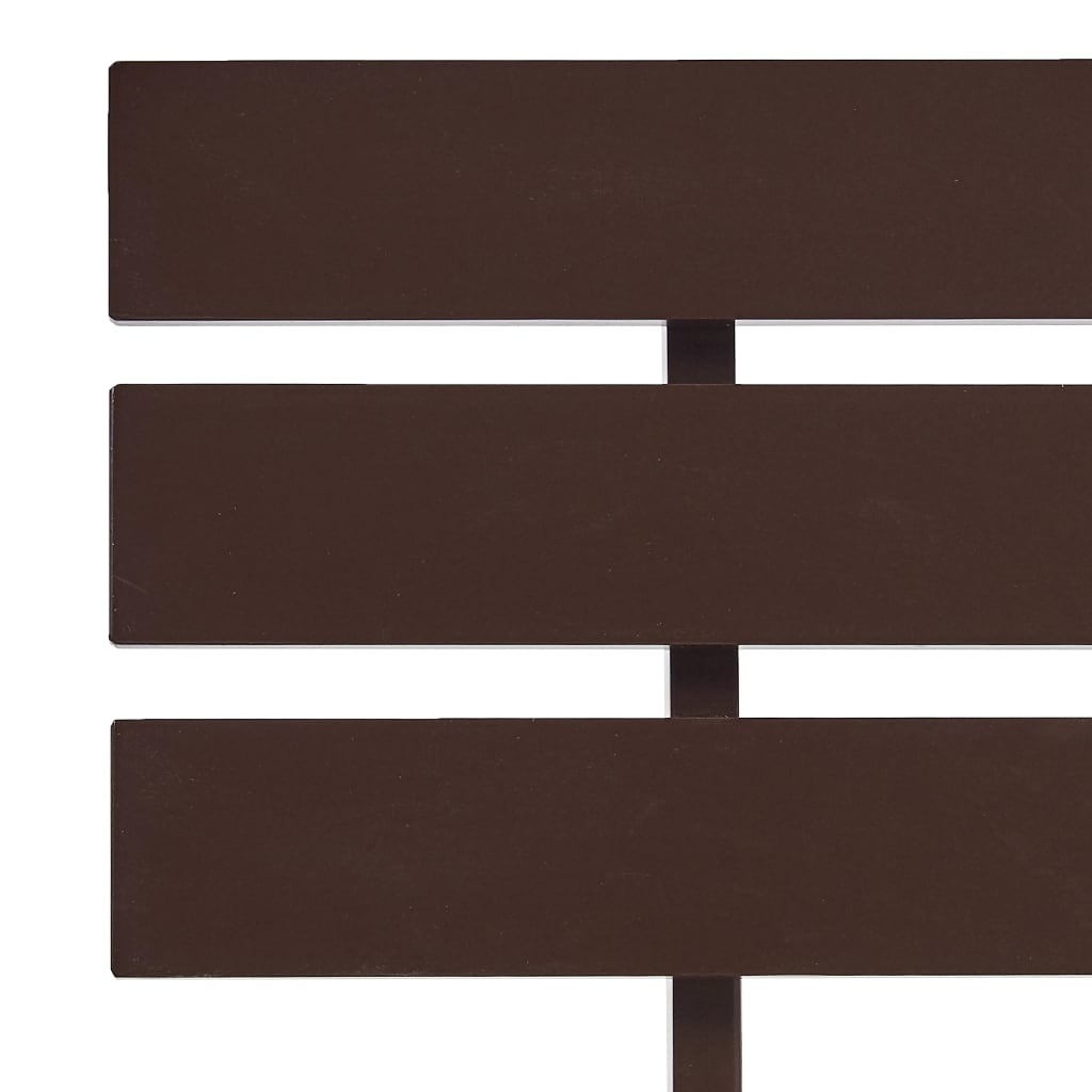 sötétbarna tömör fenyőfa ágykeret 120 x 200 cm