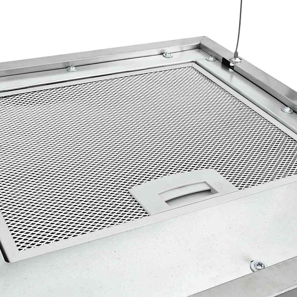 rozsdamentes acél LCD érintőképernyős sziget páraelszívó 37 cm