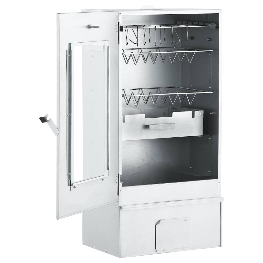 BBQ füstölő 1 kg faaprítékkal 44,5 x 29 x 83 cm