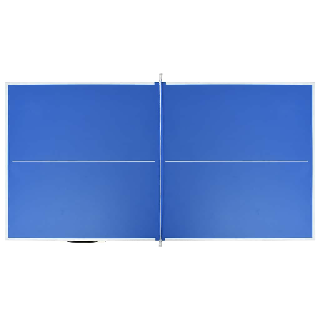 1,5 méteres kék pingpongasztal hálóval 152 x 76 x 66 cm