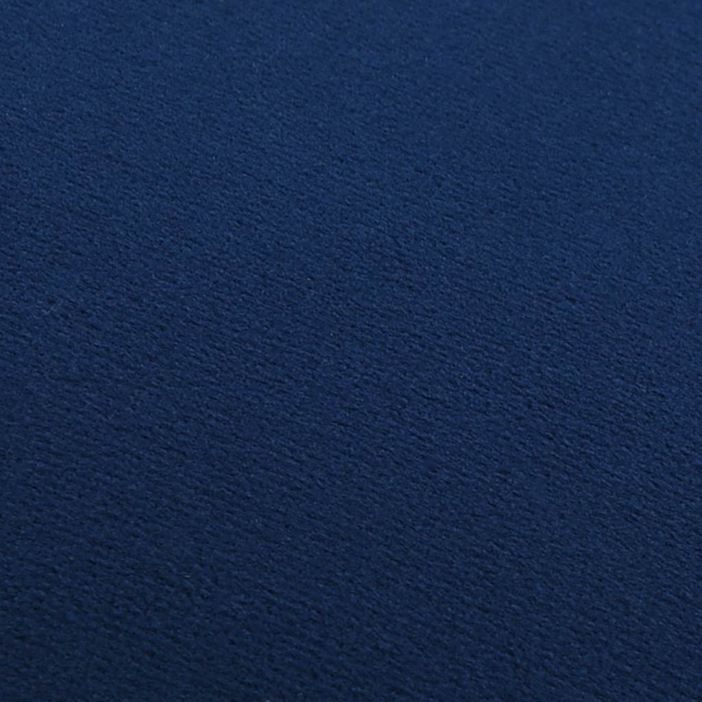 kék és aranyszínű bársony ülőke 28 x 36 cm