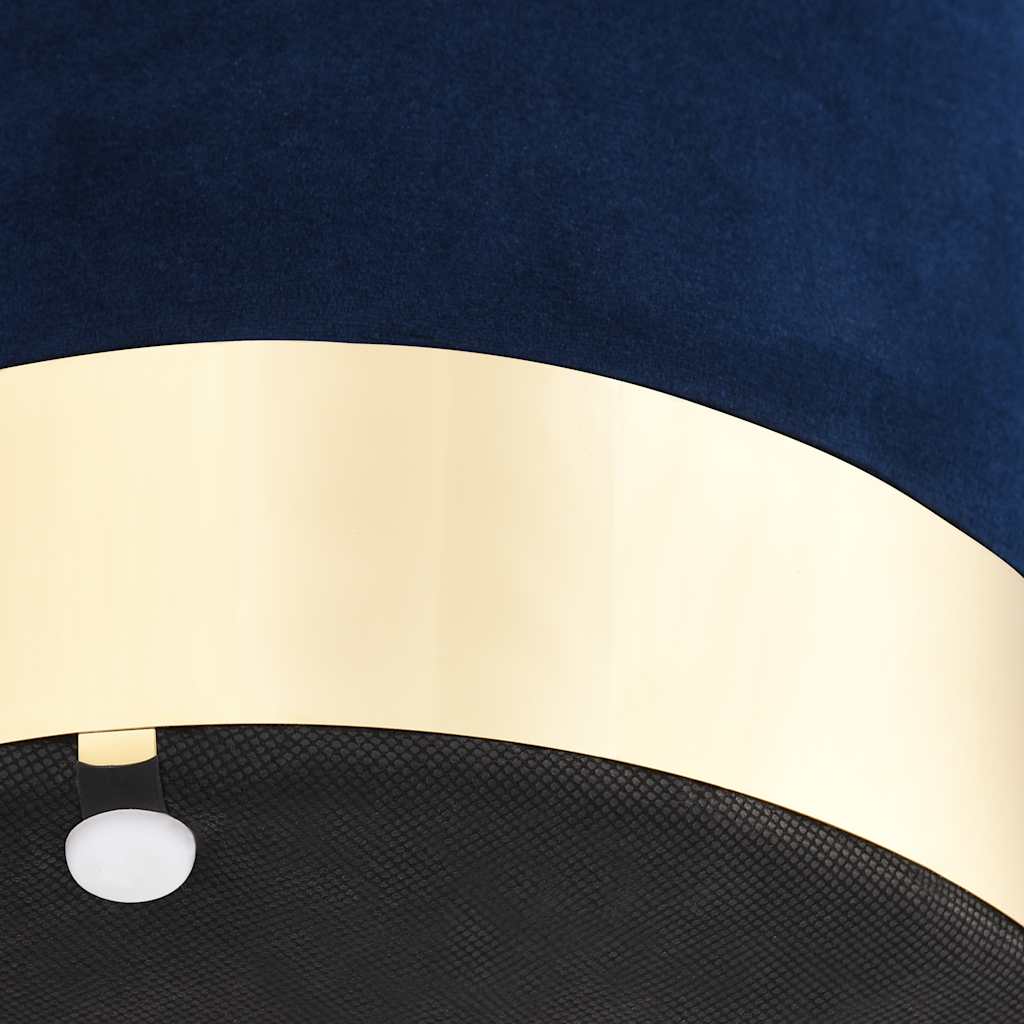 kék és aranyszínű bársony ülőke 28 x 36 cm