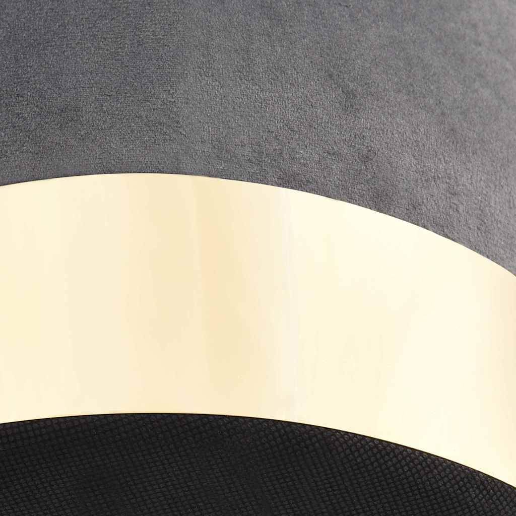 sötétszürke és aranyszínű bársony ülőke 28 x 36 cm