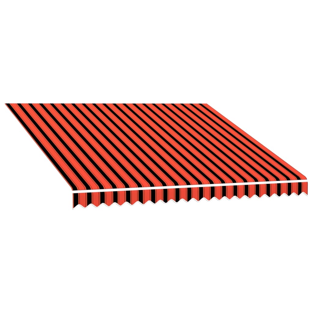 narancssárga és barna vászon napellenző tető 300 x 250 cm
