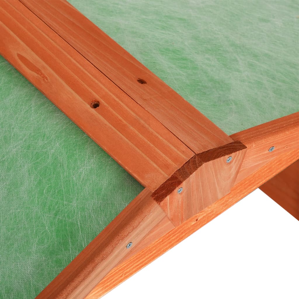 tömör fenyőfa robotfűnyíró-tároló 72 x 87 x 50 cm