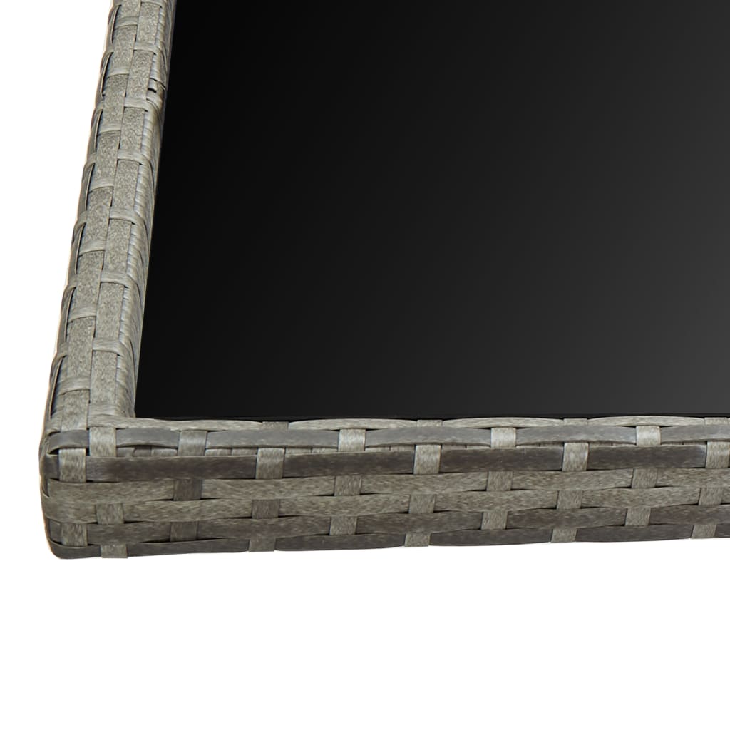 13 részes bézs polyrattan kültéri étkezőszett párnákkal