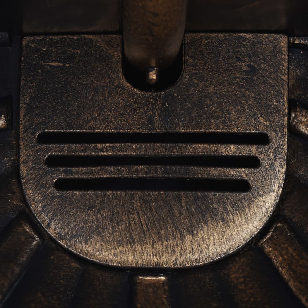 bronzszínű oroszlánfejes falikút