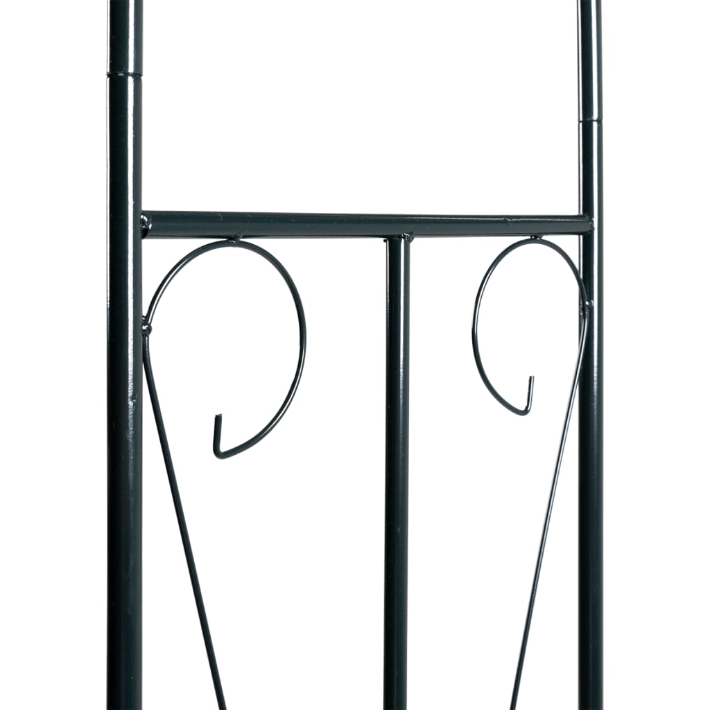 sötétzöld vas kerti boltív 142 x 37 x 275 cm