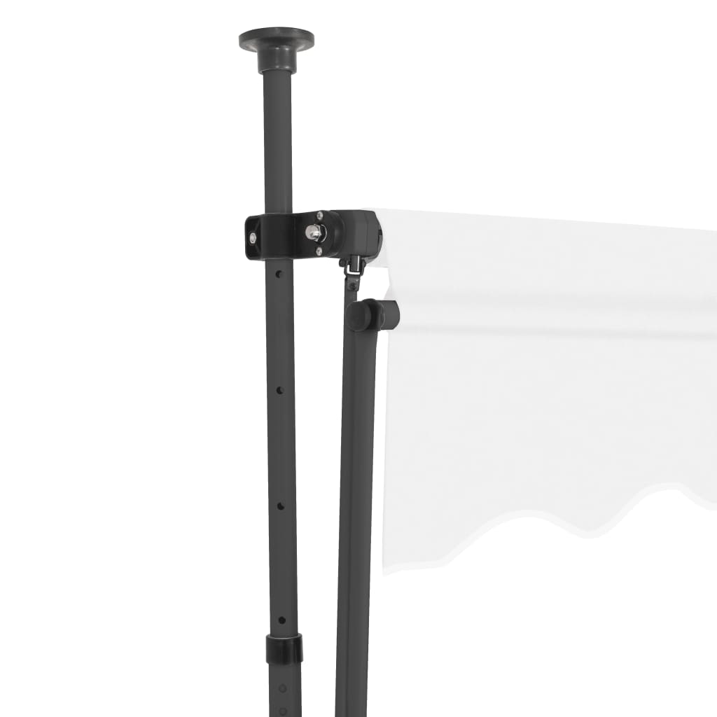 krémszínű kézzel kihúzható LED-es napellenző 350 cm