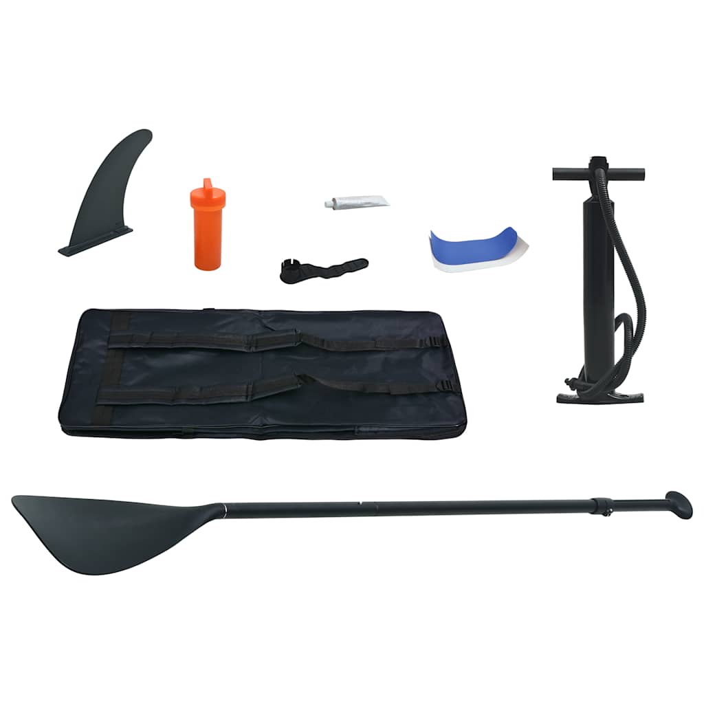 kék és fehér felfújható SUP-deszka vitorlaszettel