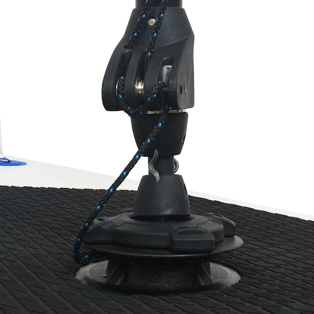 kék és fehér felfújható SUP-deszka vitorlaszettel