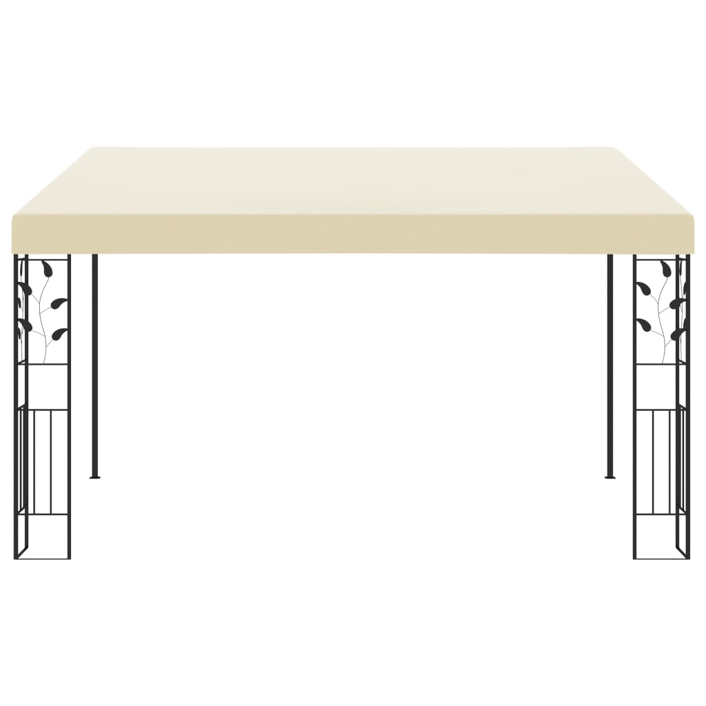 krémszínű falra szerelhető pavilon 4 x 3 x 2,5 m