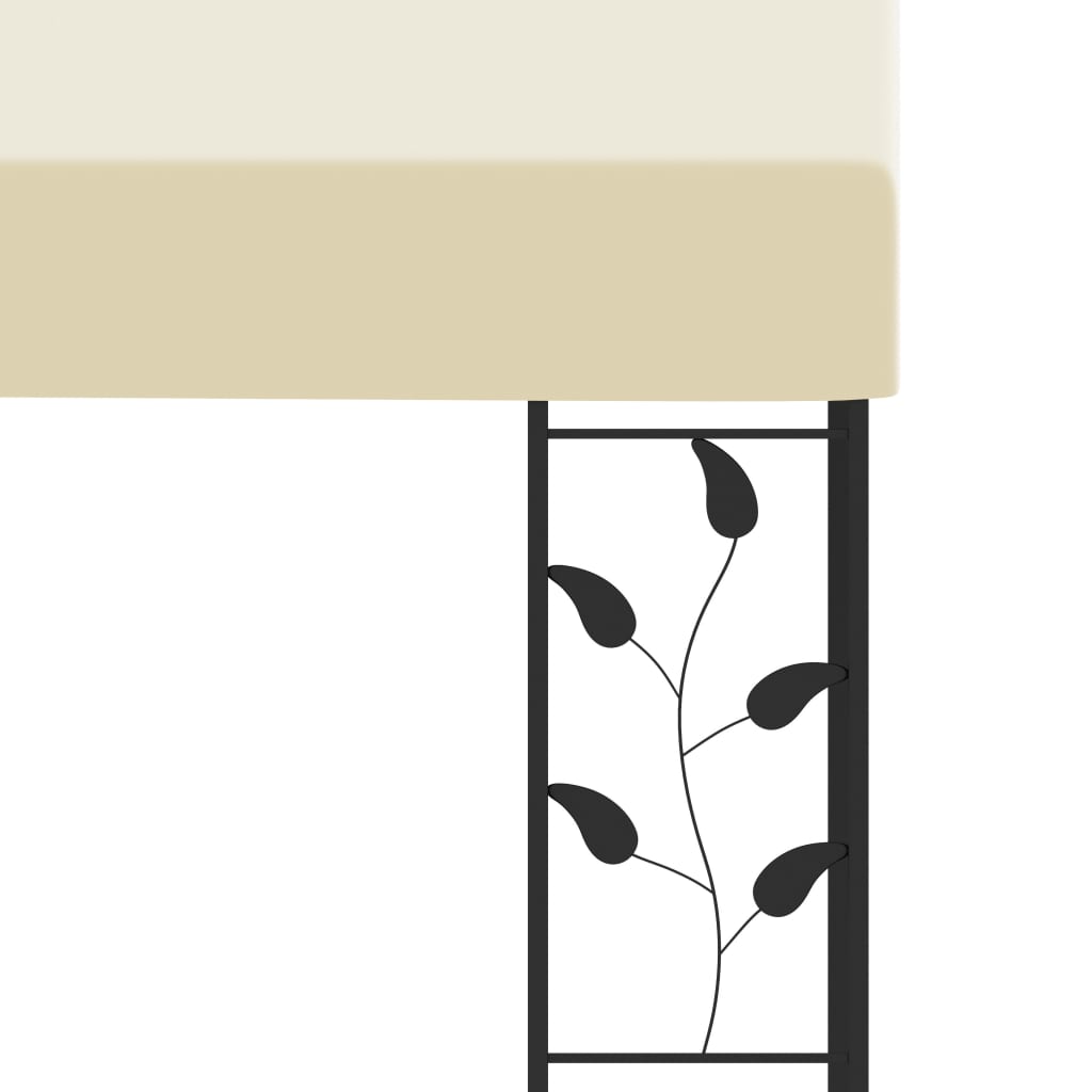 krémszínű falra szerelhető pavilon 4 x 3 x 2,5 m