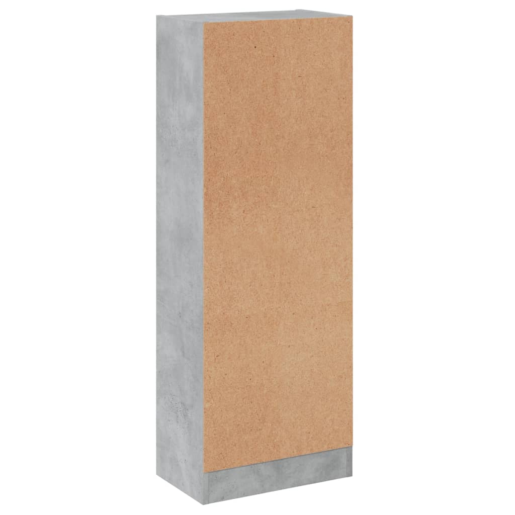 3 szintes betonszürke szerelt fa könyvszekrény 40x24x109 cm