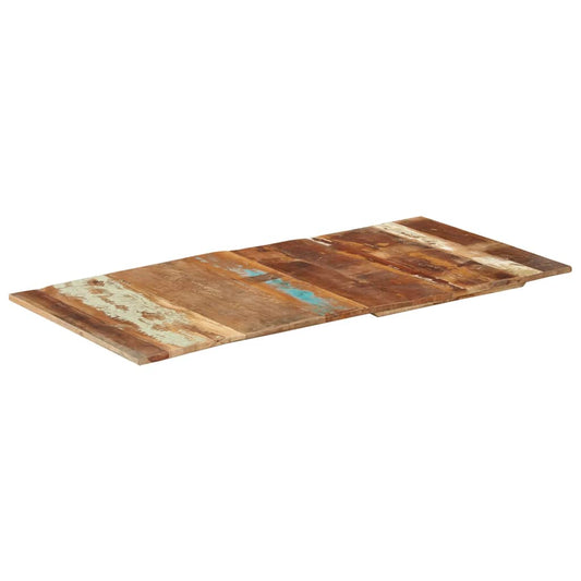 négyszögű tömör újrahasznosított fa asztallap 60x120cm 15-16mm