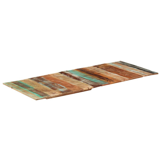 négyszögű tömör újrahasznosított fa asztallap 60x140cm 15-16 mm