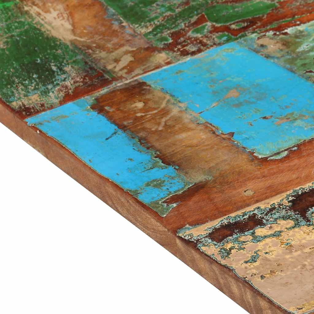 négyszögű tömör újrahasznosított fa asztallap 60x90 cm 25-27 mm