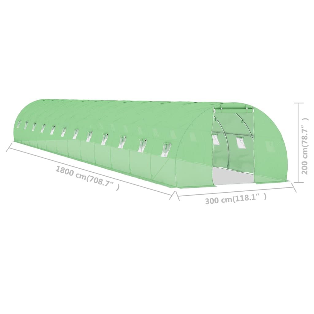 melegház 54 m² 18 x 3 x 2 m