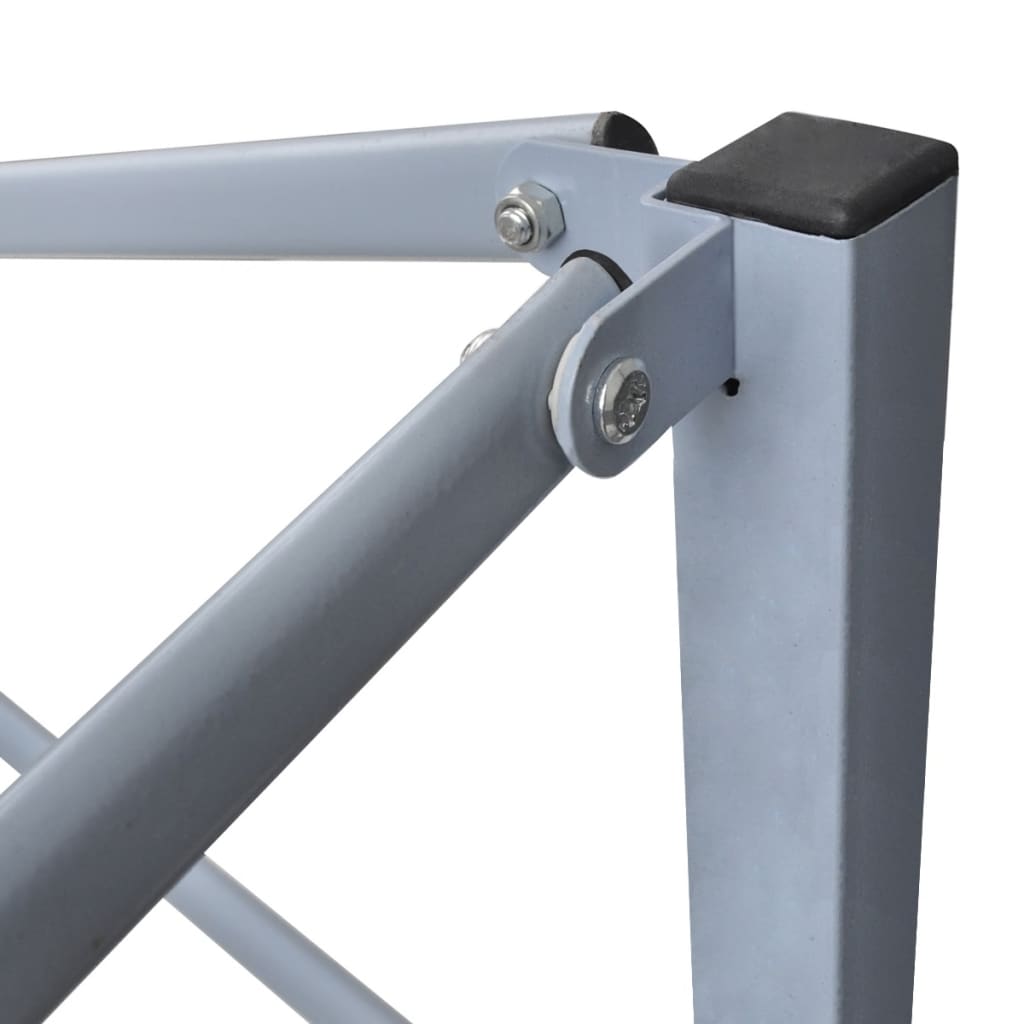 antracitszürke összecsukható rendezvénysátor 2 oldalfallal 2x2m