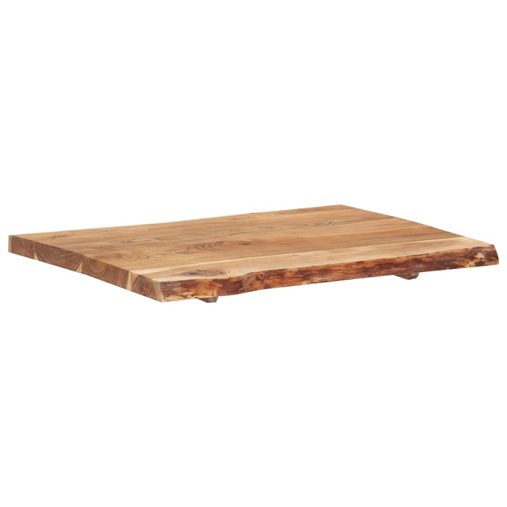 tömör akácfa asztallap 80 x (50-60) x 3,8 cm