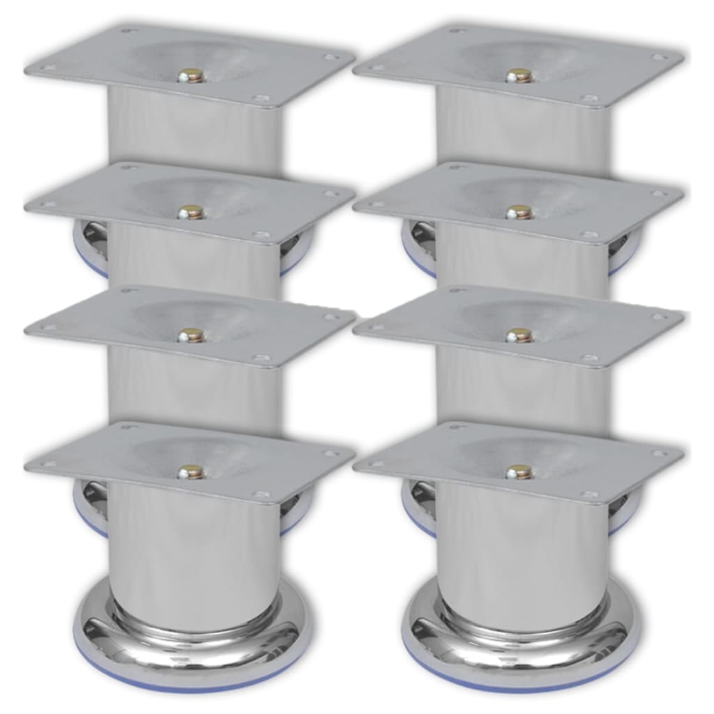 8 db kerek króm kanapéláb 60 mm