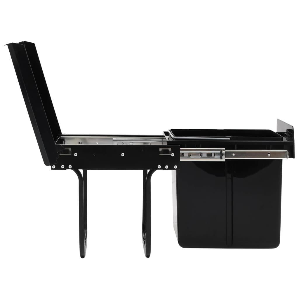 lágyan csukódó kihúzható konyhaszekrény szemeteskuka 20 L