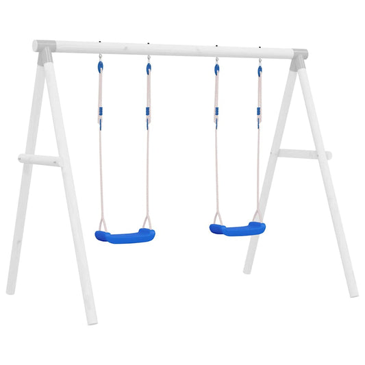 2 db kék polietilén hinta kötéllel 37 x 15 cm